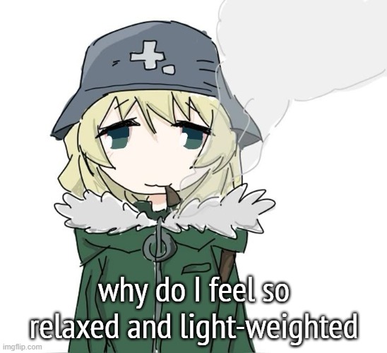 Yuuri smoking | why do I feel so relaxed and light-weighted | image tagged in yuuri smoking | made w/ Imgflip meme maker