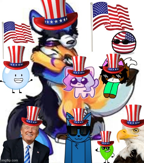 Furry Hugs Patriot Edition | image tagged in furry hugs,memes,patriotic,patriots,united states of america,hug | made w/ Imgflip meme maker