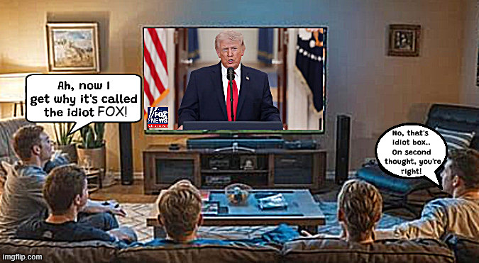 FOX in a box | FOX! No, that's 
idiot box..
On second
 thought, you're
 right! | image tagged in fox in a box,dr seuss,idiot box,fox news,demented dictator,antichrist | made w/ Imgflip meme maker