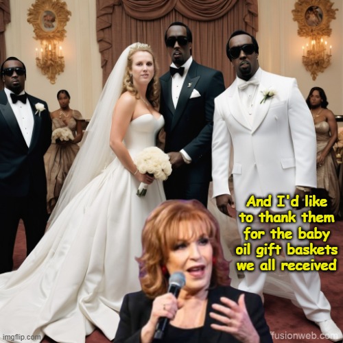 And I'd like to thank them for the baby oil gift baskets we all received | made w/ Imgflip meme maker