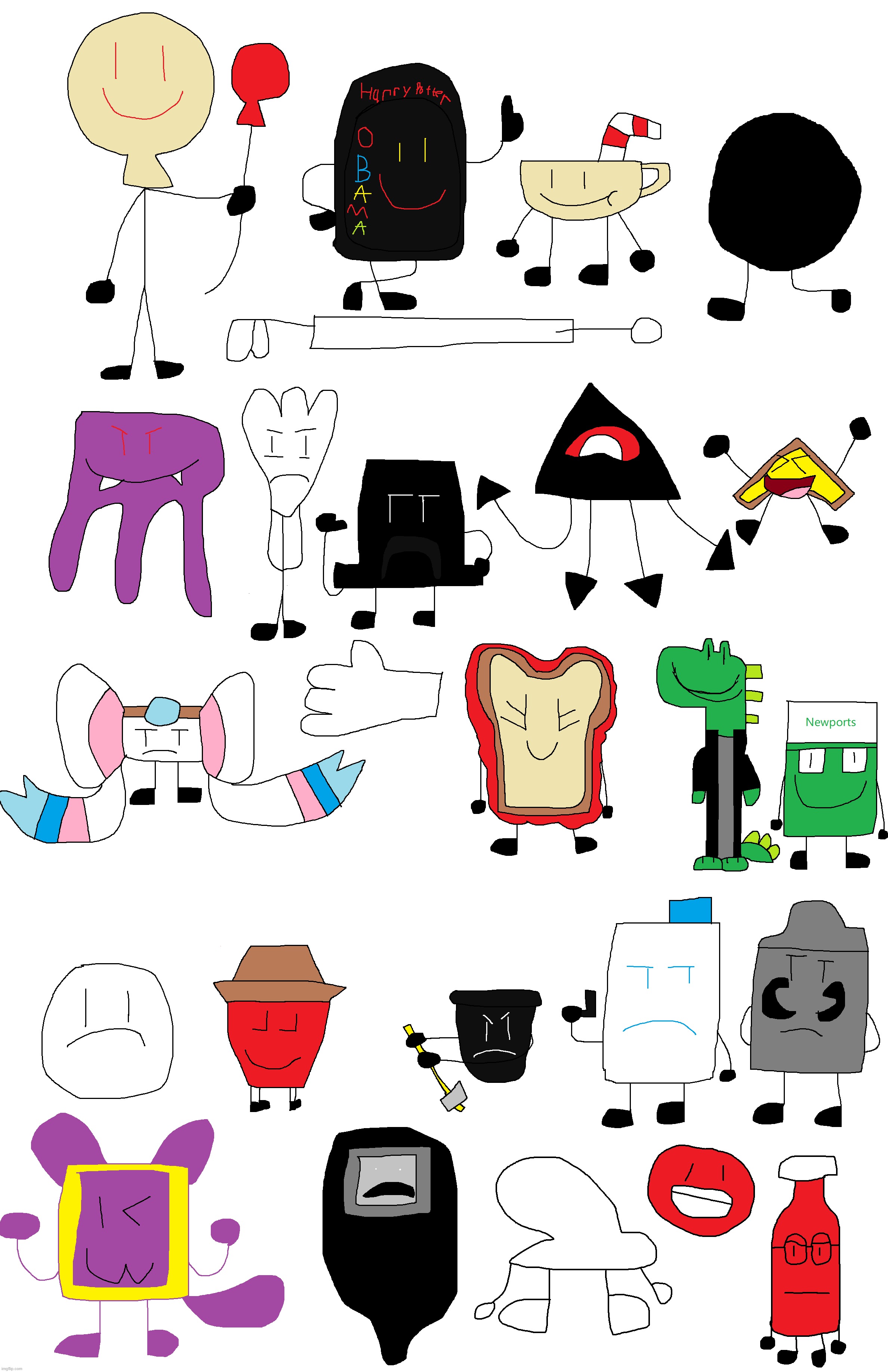 Turned 25 randoming things into osc characters | made w/ Imgflip meme maker