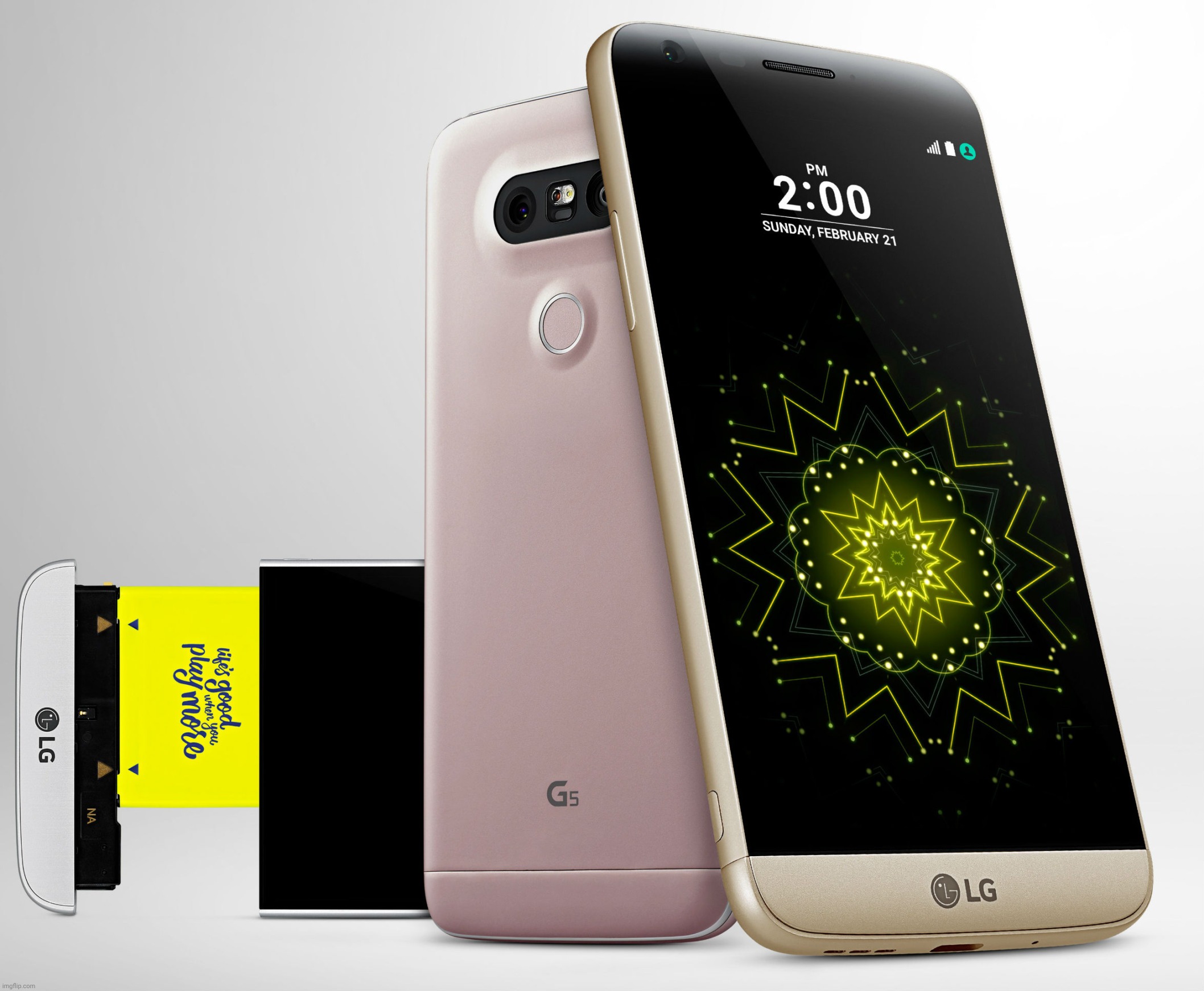 2016 LG G5 Modular Smartphone | image tagged in lg g5,lg,smartphones | made w/ Imgflip meme maker