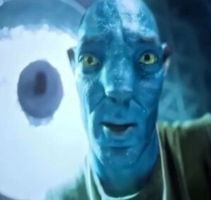 Avatar blue guy Blank Meme Template