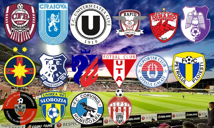 UPDATE! PREDICTION: ALL 16 SUPERLIGA 2026/2027 Clubs (since mid-season) | image tagged in superliga,cfr cluj,fcsb,romania,sports,football | made w/ Imgflip meme maker