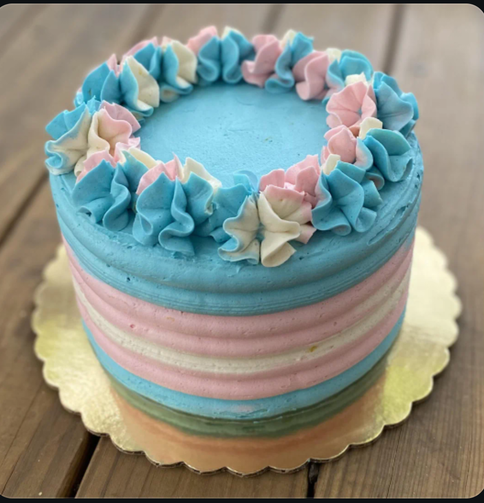Trans colors cake Blank Meme Template