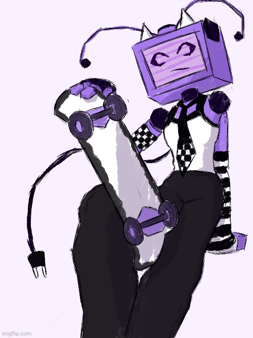 Looks abit weird with that face ngl (and i forgot to add the chains and belt) | image tagged in drawing,forsaken,veeronica,idk | made w/ Imgflip meme maker