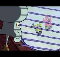 Squidword looking outside window Blank Meme Template