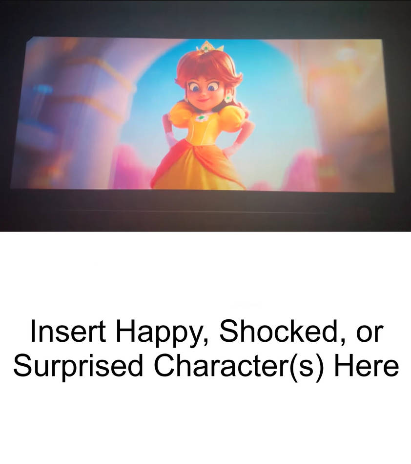 Who Reacts to Princess Daisy in TSMGM Blank Meme Template