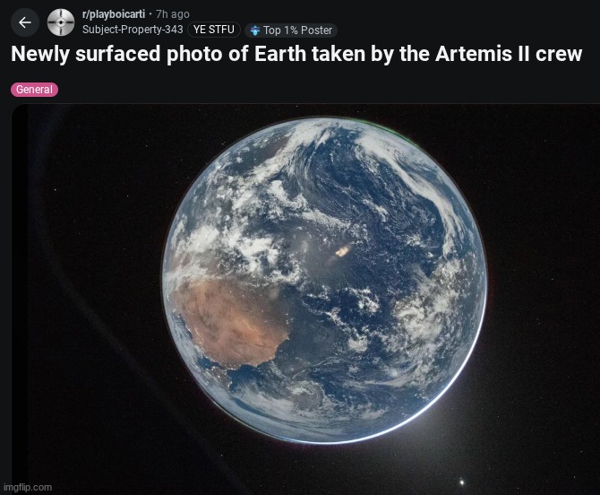 earth has so much aura from space | made w/ Imgflip meme maker