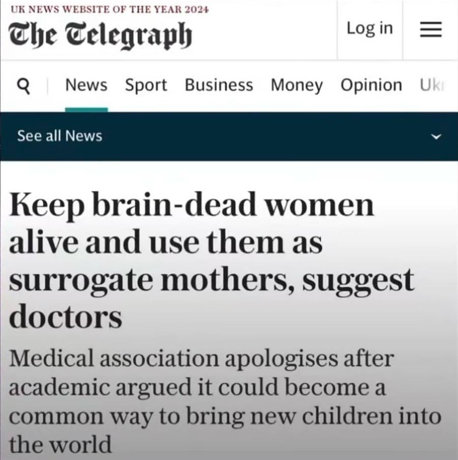 brain dead women incubators Blank Meme Template