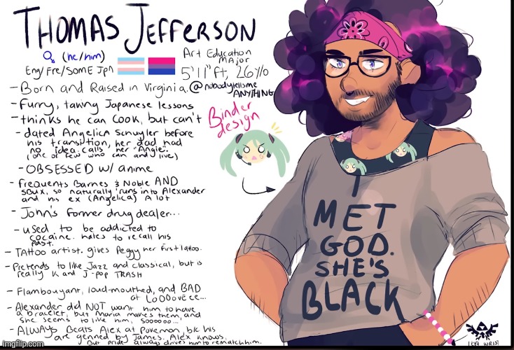 thomas jefferson miku binder | image tagged in thomas jefferson miku binder | made w/ Imgflip meme maker