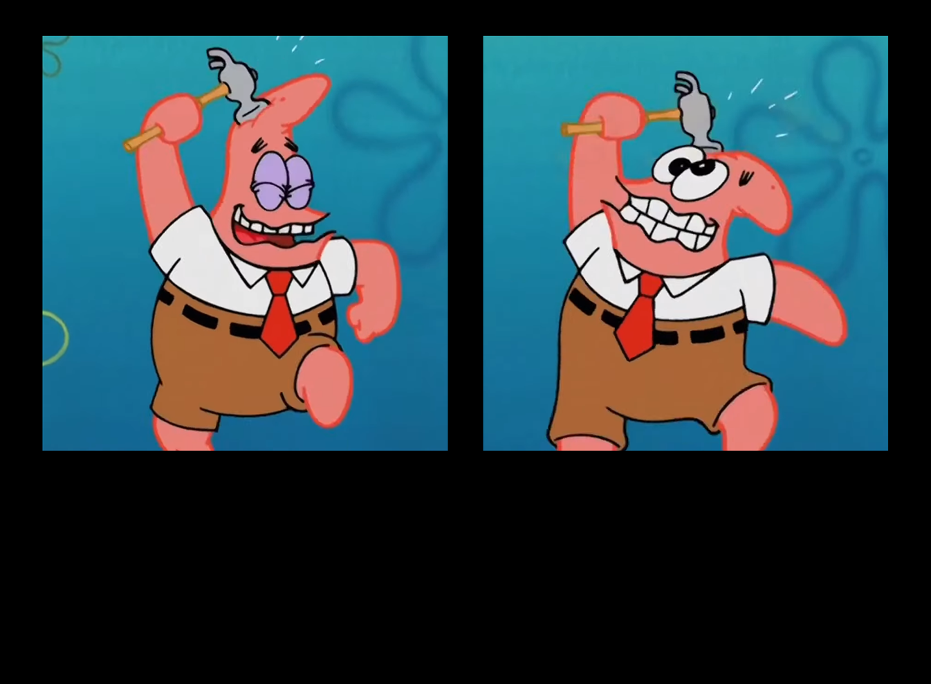 Patrick Star Hammer Blank Meme Template
