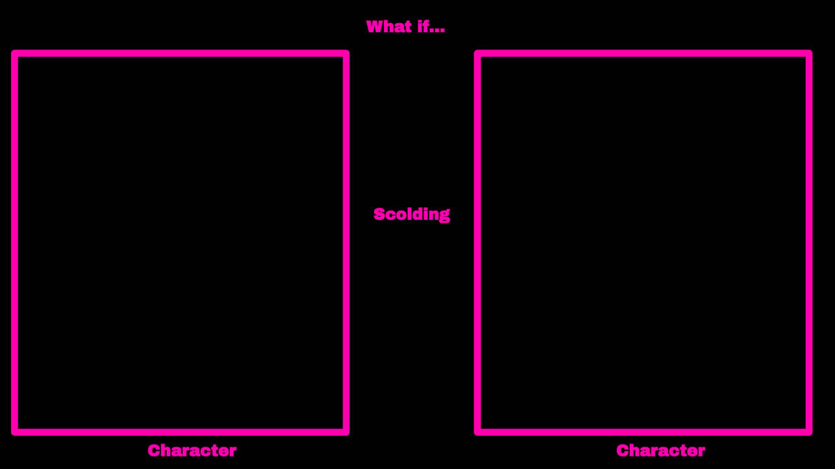 X Scolding Y Blank Meme Template