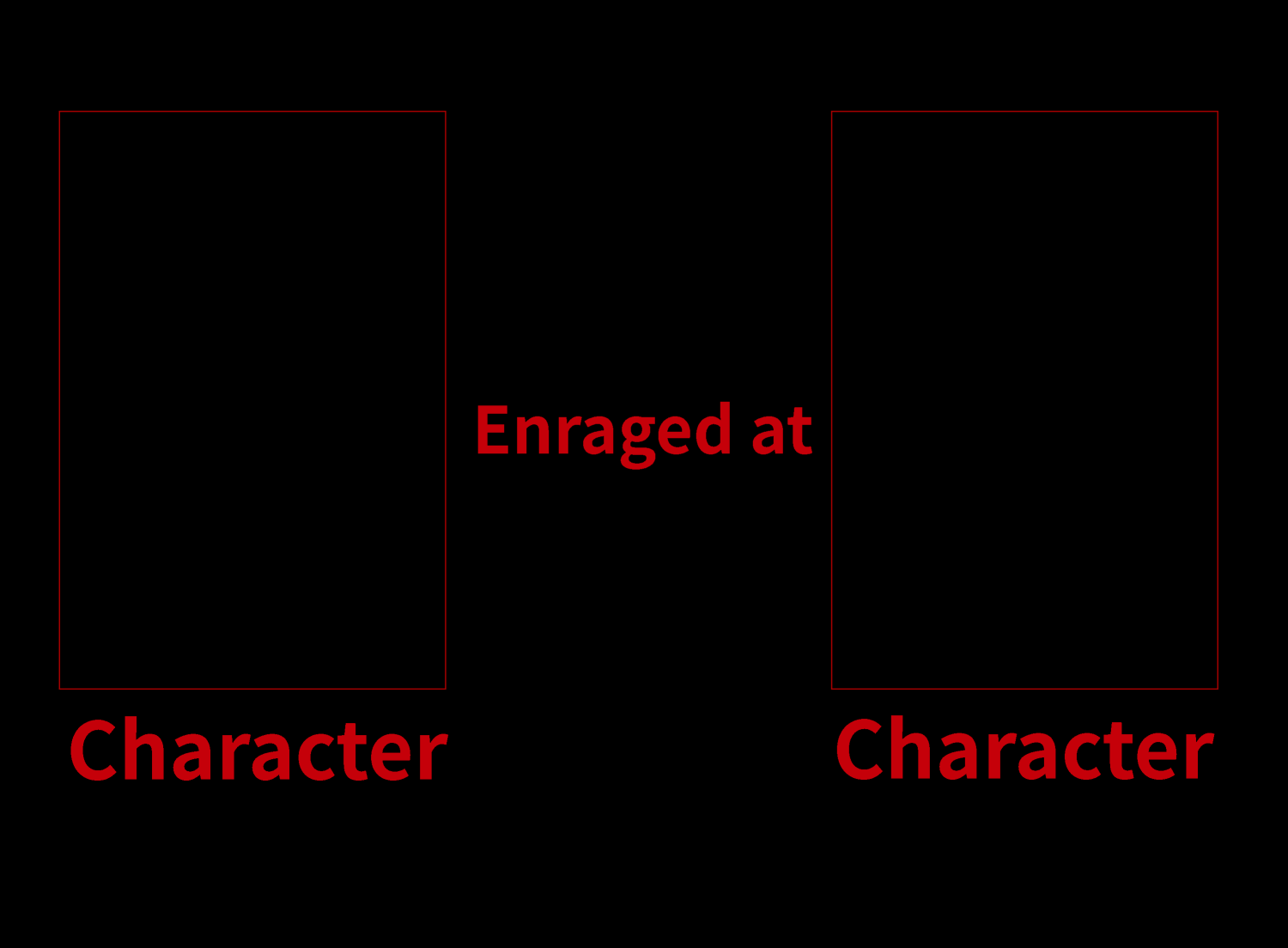 Character Enraged At Character Blank Meme Template