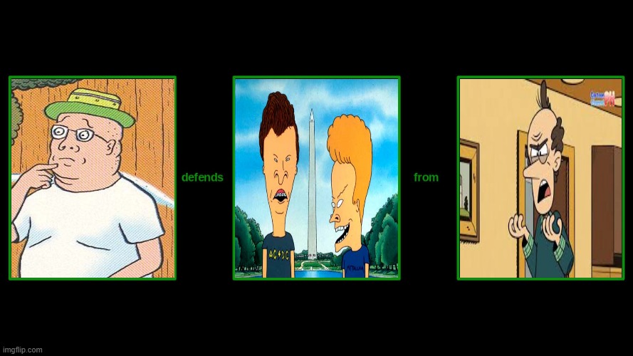 Tom Anderson Defends Beavis And Butthead From Lynn Loud Sr. | image tagged in x defends y from z,beavis and butthead,loud house,the loud house,tom anderson,lynn sr | made w/ Imgflip meme maker