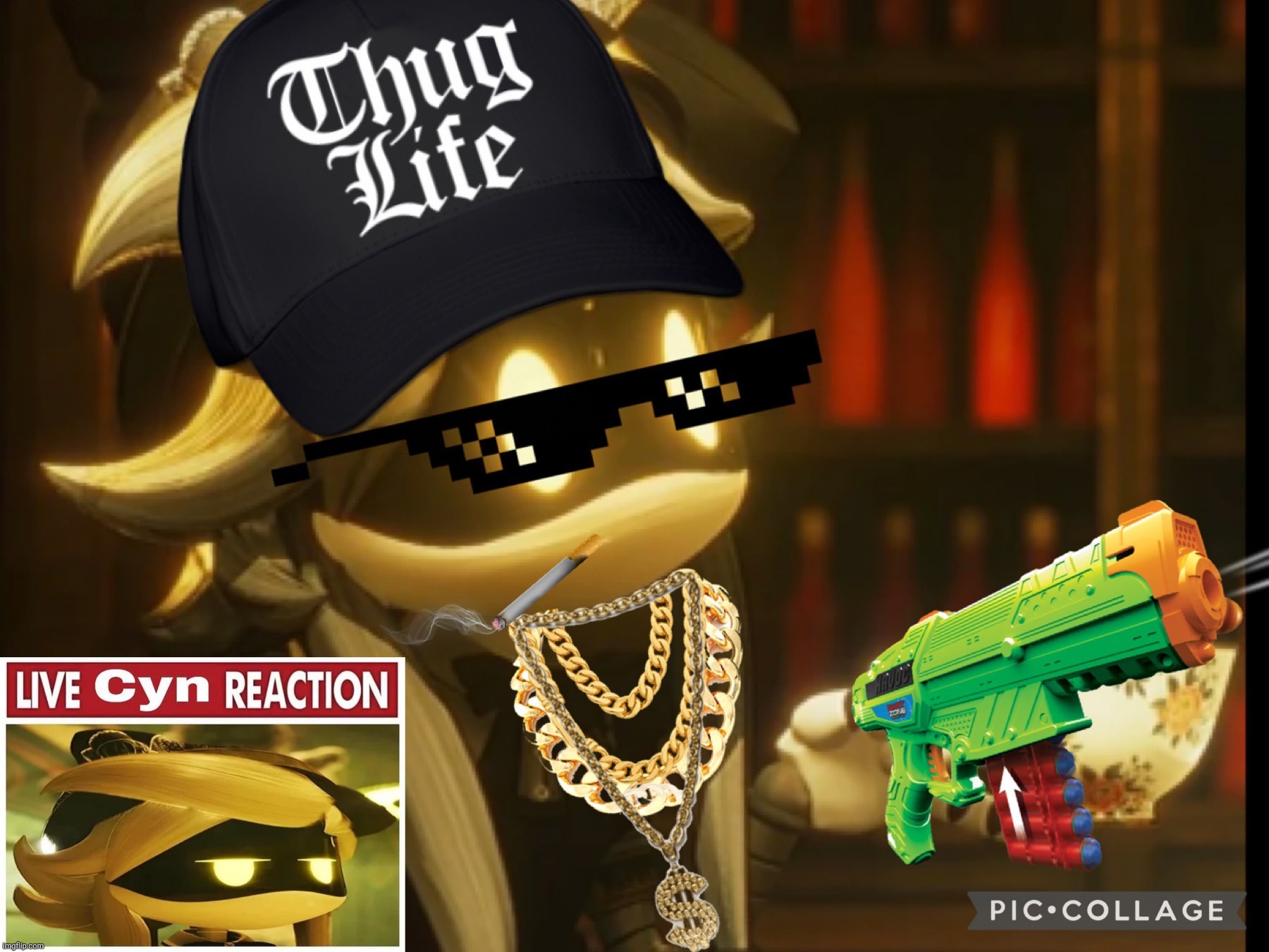 Gangster Cyn | image tagged in gangster cyn | made w/ Imgflip meme maker