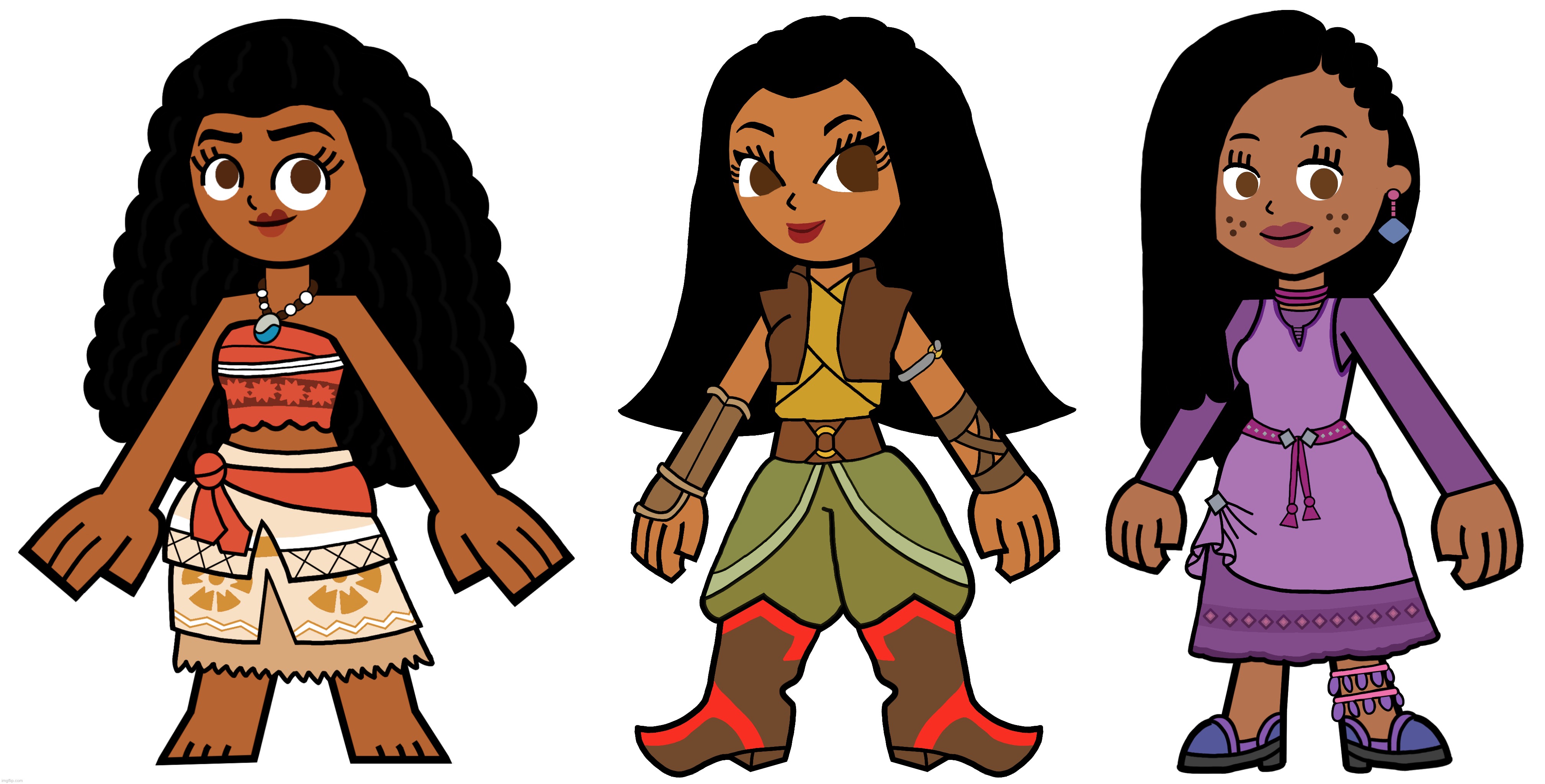 Moana Raya and Asha in Hero 108 Style | image tagged in hero 108,disney princess,disney,princess,disney princesses,princesses | made w/ Imgflip meme maker