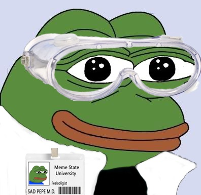 Science Pepe Blank Meme Template