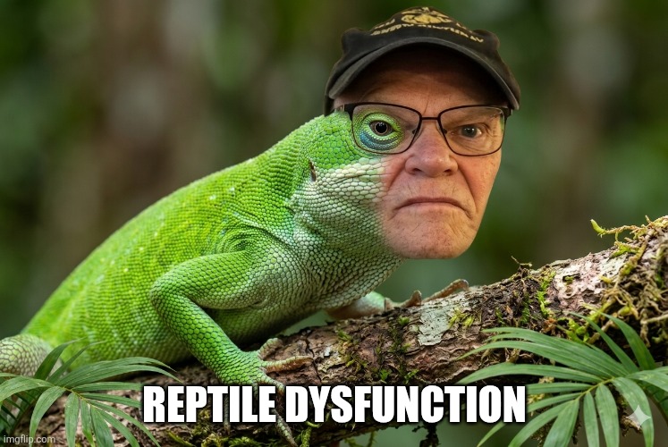 Reptile Dysfunction | made w/ Imgflip meme maker