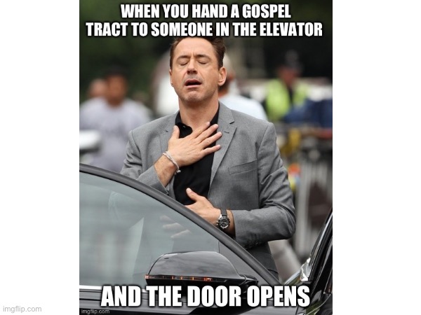 Elevator evangelism | image tagged in evangelicals,gifs | made w/ Imgflip meme maker