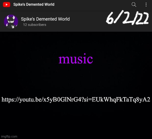 Spike Announcement Template | music; https://youtu.be/x5yB0GlNrG4?si=EUkWhqFkTaTq8yA2 | image tagged in spike announcement template | made w/ Imgflip meme maker
