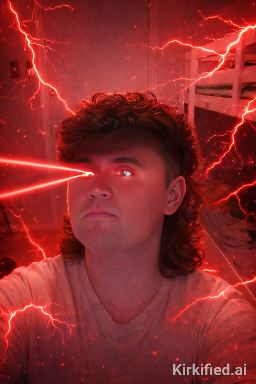 Mullet Kirk electric Blank Meme Template