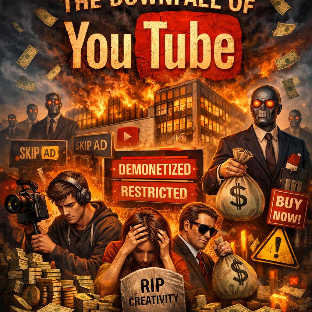 The "downfall" of YouTube Blank Meme Template