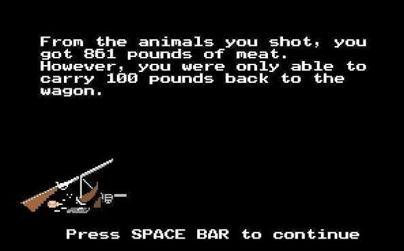 Oregon Trail Too Much Meat Blank Meme Template