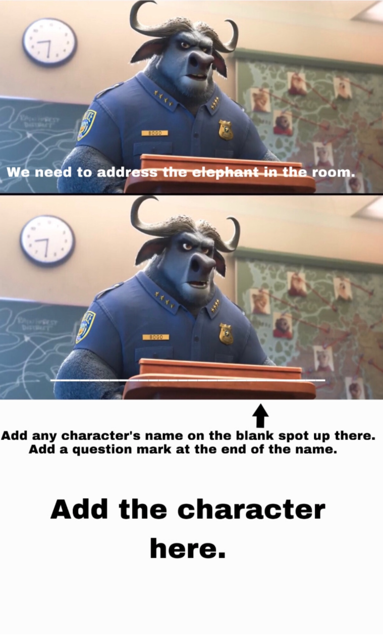 High Quality Address me Blank Meme Template