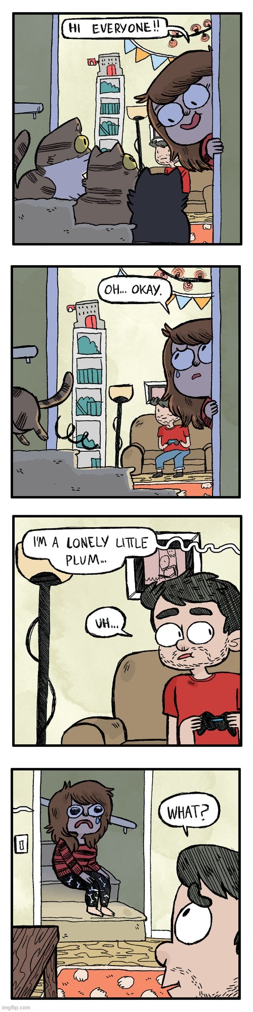 image tagged in cats,leaving,alone,lonely,spouse,irony | made w/ Imgflip meme maker