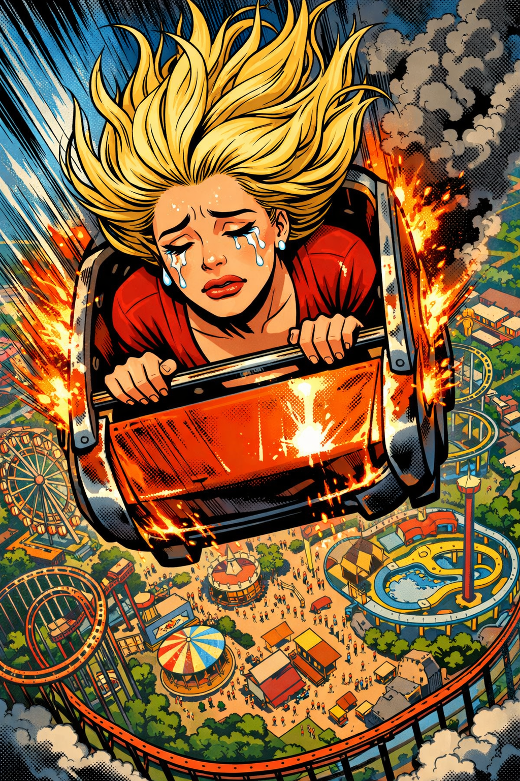 Roller danger Blank Meme Template