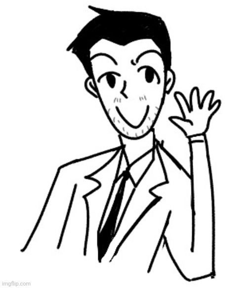 Hullo | image tagged in jim moriarty,bbc sherlock,drawing | made w/ Imgflip meme maker