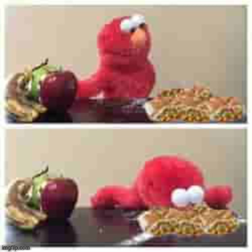 I wouldn't be able to resist | image tagged in elmo eats crunchwraps | made w/ Imgflip meme maker