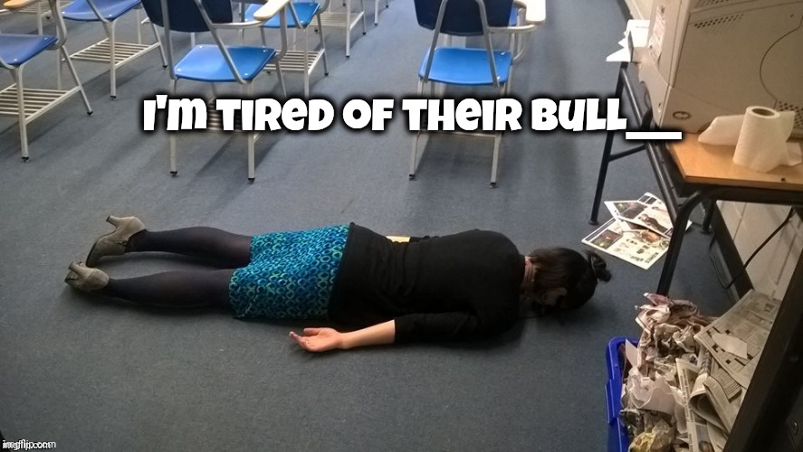 Please make it stop | I'm tired of their Bull____ | image tagged in please make it stop | made w/ Imgflip meme maker