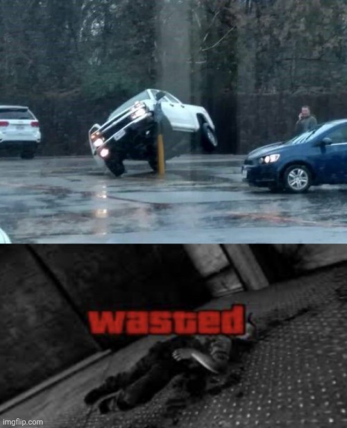 Truck's crooked parking | image tagged in wasted,truck,parking,parking lot,memes,you had one job | made w/ Imgflip meme maker