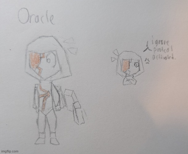 Oracle! one of Gier's crewmates | made w/ Imgflip meme maker