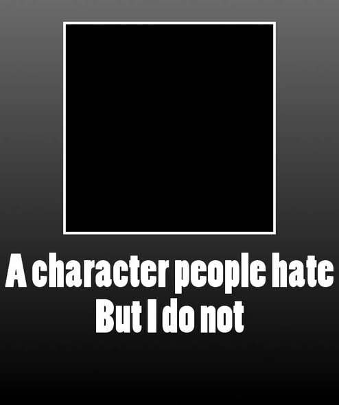 A Character hate but i do not Blank Meme Template