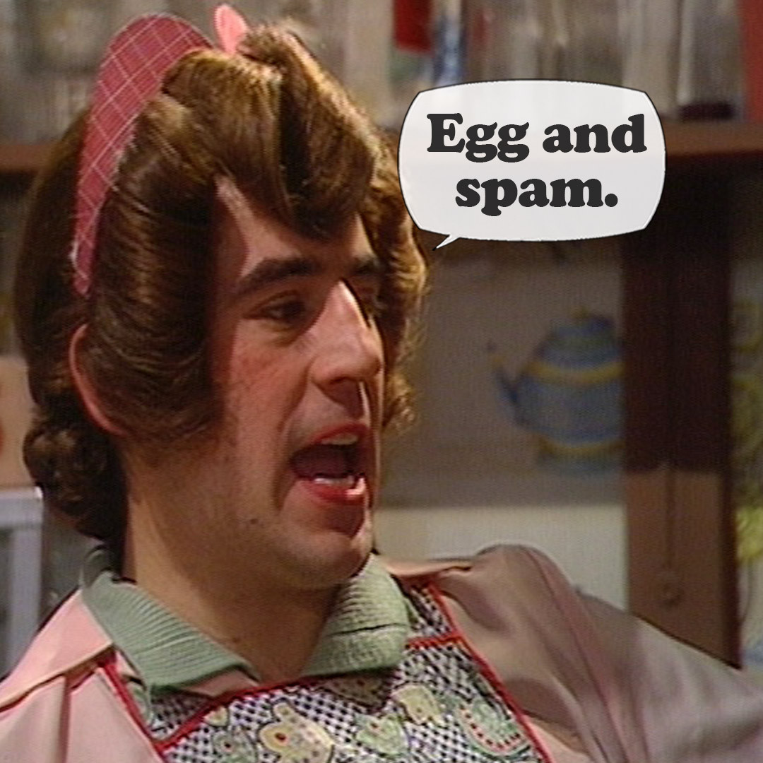 Egg and Spam Blank Meme Template