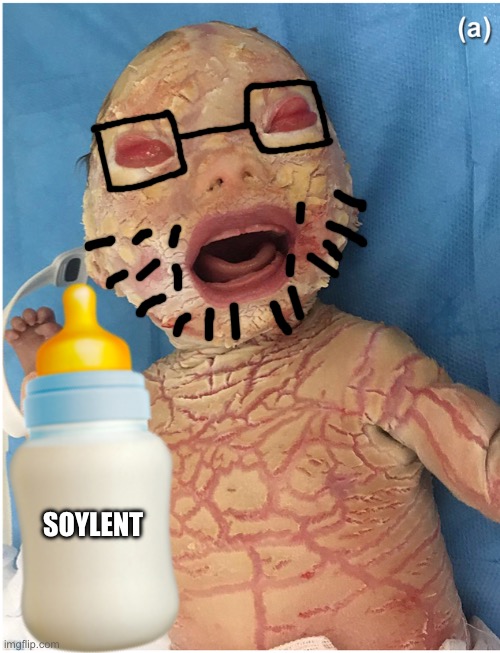Harlequin Fetus soyjak Blank Meme Template