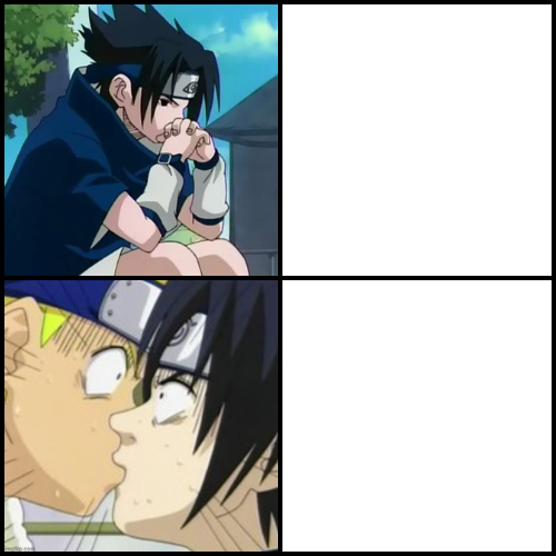 I am a dark sasuke but also... Blank Meme Template