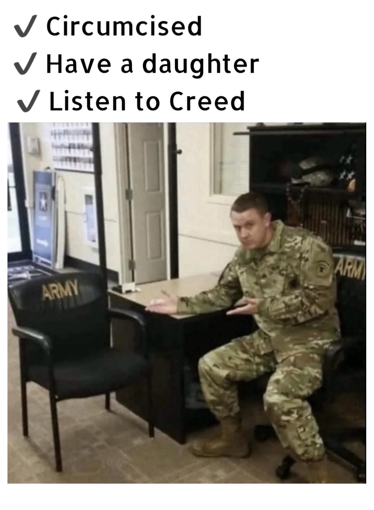 Your chair Blank Meme Template