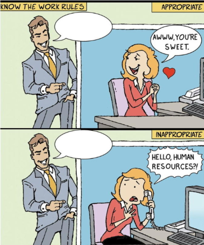 Hello Human Resources (both attractive) Blank Meme Template