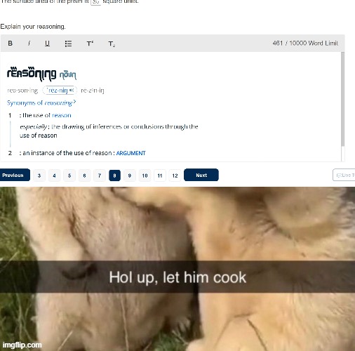 GALAXY BRAIN | image tagged in let him cook | made w/ Imgflip meme maker