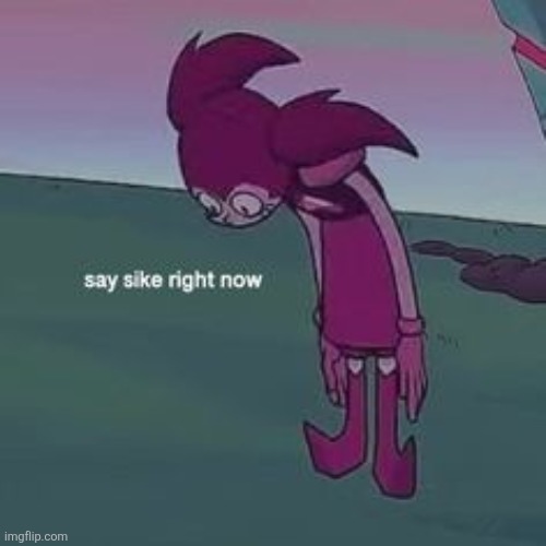 image tagged in spinel say sike right now | made w/ Imgflip meme maker