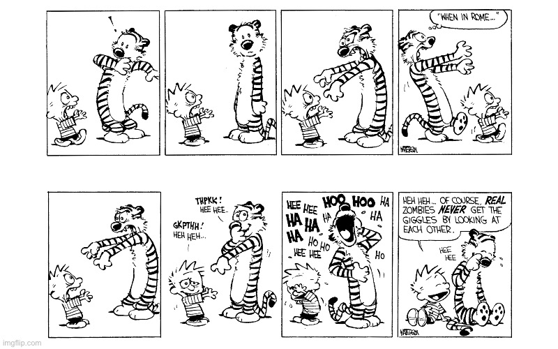image tagged in calvin and hobbes,comics | made w/ Imgflip meme maker