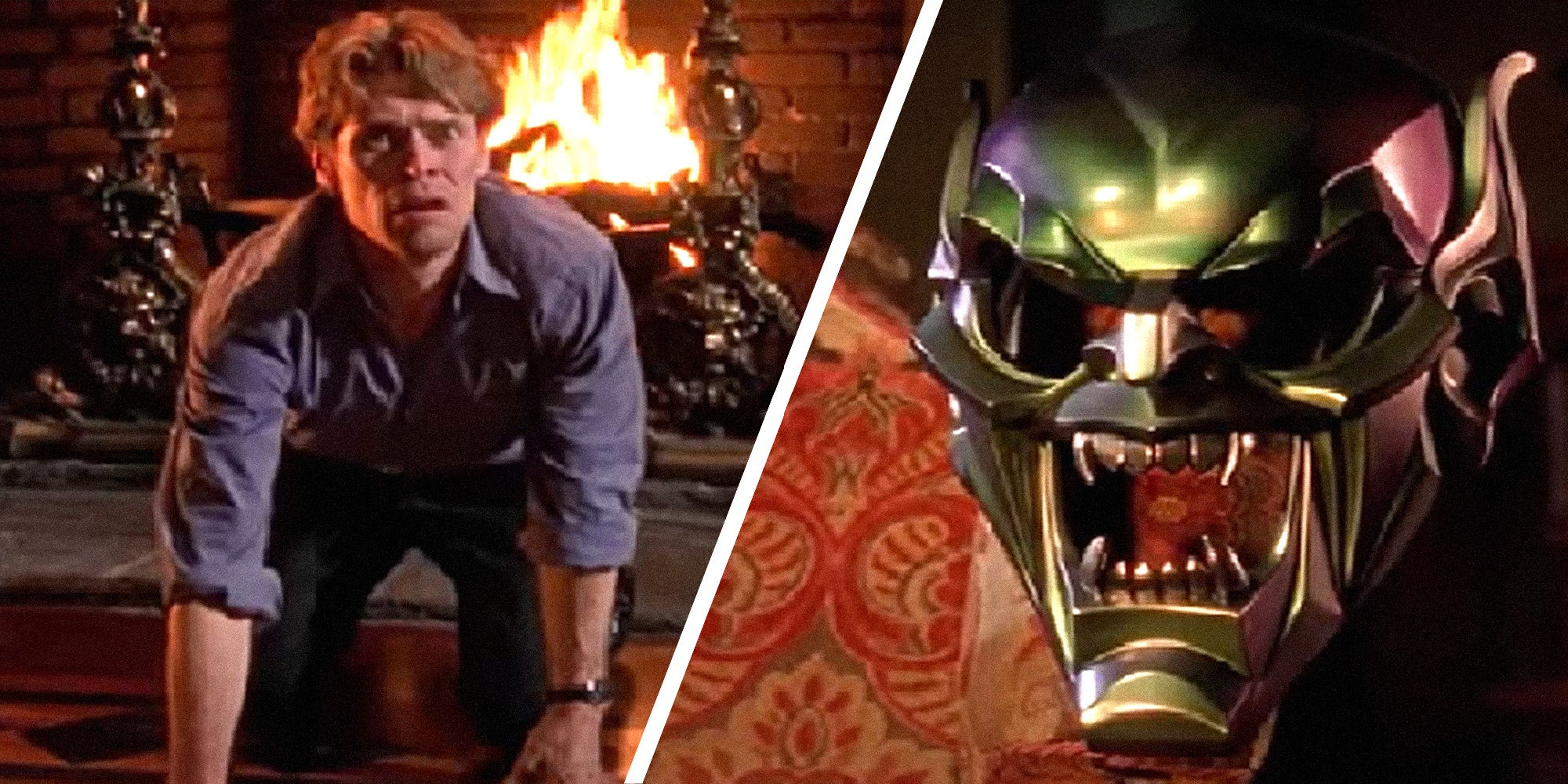 Green Goblin Mask Calls Out Blank Meme Template