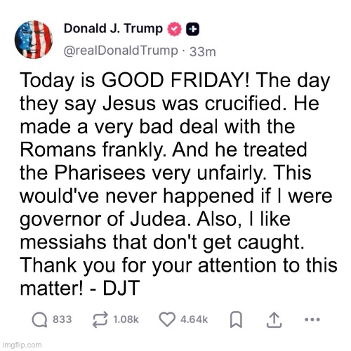 Just sayin' | image tagged in trump | made w/ Imgflip meme maker