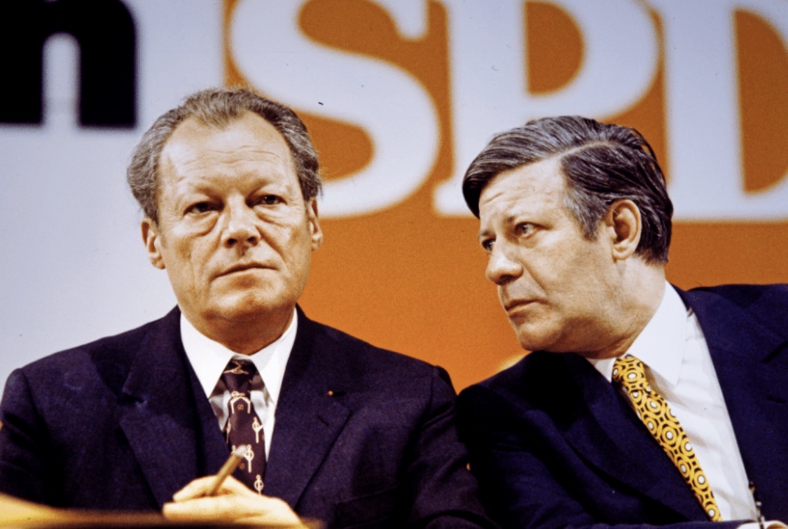 Willy Brandt & Helmut Schmidt Blank Meme Template