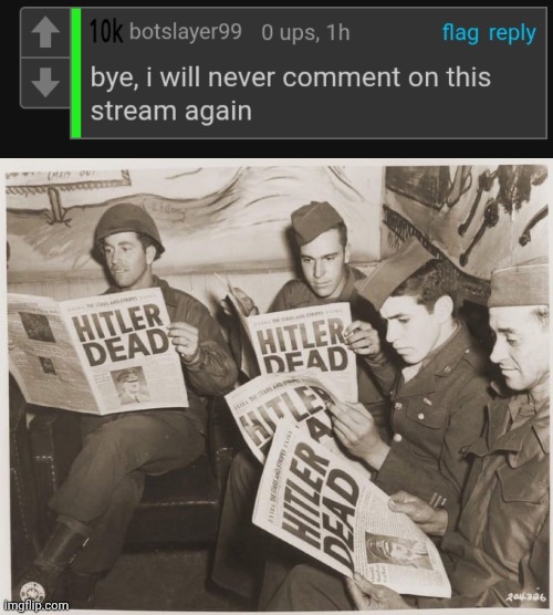 image tagged in hitler dead | made w/ Imgflip meme maker