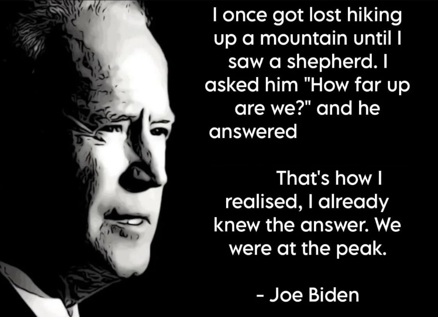 Joe Biden Peak Blank Meme Template